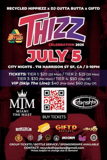 Thizz Flyer Front
